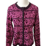 Icelandic Design‎ Women's Nordic Cotton Cardigan Sweater Size Medium Pink Photo 0