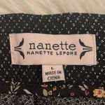 Nanette Lepore NWT  skinny fit stretch cropped pull on dress pants L Photo 10