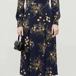 Reformation Navy Floral Dress Photo 0