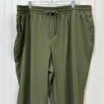 On 34th women's olive green plus size pull on pants drawstring size 3X Photo 1