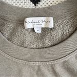 Michael Stars Ariana Raw Edge Ruffled Flutter Sleeve Sweatshirt Medium Photo 6