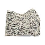 NY&CO Cozy SILVER METALLIC THREADING Thoughout Knit Infinity Scarf White Photo 2
