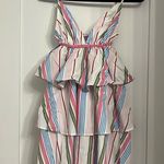 Hill House Home stripe gigi mini dress. Size xxs. White Photo 0