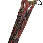 Unaluna XS Sleeveless Boho Maxi Dress Multicolor Paisley Print USA Red Photo 0