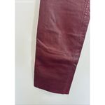 WhetBlu Burgandy/Red Vintage High Waisted Leather Pants Photo 3