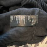 Free People Beach Happy Hour Mini Dress Black Blouson Ribbed Stretch Cutout S Photo 9