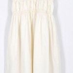 Rails Tilda Smocked Midi Dress Cotton Poplin Sleeveless in White Women's S Photo 0