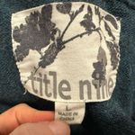 Title Nine  Blue Green Cotton Wool Blend Full Zip Sweater Large L Photo 2