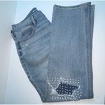 Old Navy NWT High Rise Slouchy Straight Jeans Size 4 Petite Secret-Slim Pockets Photo 7