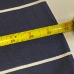 Simply Southern  Navy White Stripe Pink Ruffle Polo Dress Above Knee Size Large # Photo 7