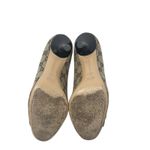 Gucci Monogram Guccissima Supreme Canvas Web Bow Sandals Heels Pumps Size 8.5B Photo 8