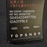 Topshop  NWT Sz 6 Black Velvet Rainbow Stud Ruffle Front Open Back Cocktail Dress Photo 6