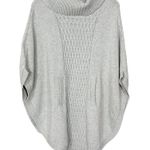 CAbi 3003 Gray Cable Knit Poncho Sweater, EUC, Size XS, MSRP $139 Photo 0