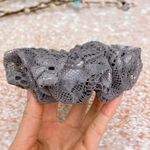 CHUBBY Scrunchies Gray Floral Lace Thick Scrunchie Hair Accessories Hair Tie Photo 0