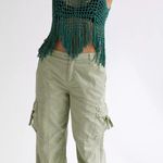 Anthropologie  Tactical Cargo Pants Utility Mid-Rise Cotton Green Photo 0
