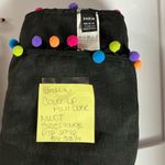 SheIn Black Cover-Up with Multicolor Pom Poms Photo 2