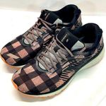 Brooks GHOST 12 RUNNING SNEAKERS 10.5 BLACK/CORAL PLAID FLANNEL LIMITED ED Photo 0