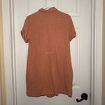 Aerie Women’s S/P Orange Cotton Gauze Button Up Romper Photo 7