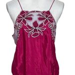 Free People Free Pink Love This Floral Embroidered Cutout Pink Bodysuit Top Women’s Size XS Photo 1