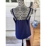 Lands' End | Navy Blue Square Neck Underwire Tankini | Size 14 adjustable straps Photo 1