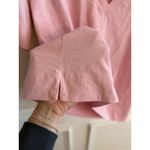 Ganni Pink V-Neck Software Jersey Rosa Crewneck Logo Tee Size Medium Photo 6