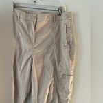  Capri Pants Cotton Spandex Khaki Beige Zip Chicos size 0 US 4 Casual Photo 3