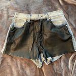 MINKPINK Denim And Faux Leather Shorts Photo 2