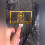 Vintage SHAF Black Leather Biker Jacket Fringe Motor Harley Davidson XL Motorcy Photo 4