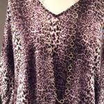 Anthropologie Cheetah Print Poncho with Bat Wings and Fringe Photo 4
