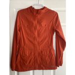 Eddie Bauer  Womens Medium Orange Travex Full Zip Jacket Lightweight Travel Photo 1