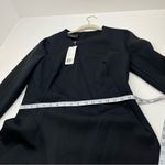 Akris  Zip Front Asymmetric Midi‎ Dress Neoprene Womens Size US 10 Black Goth NEW Photo 7