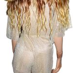 Pretty Little Thing Gold Metallic Romper 0 NWT Photo 4