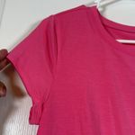 Athleta  Dark Pink Tie Knot Front Athletic S/S Shirt Size Small EUC #0352 Photo 3