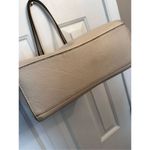 Coach TURNLOCK CHAIN TOTE 27 CHALK white or Pebble Leather Shoulder Bab Photo 6