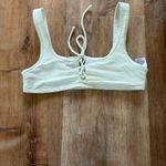 ONIA white erin ribbed bikini top - small Photo 1