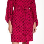 Diane Von Furstenberg  tanyana clean Dress alligator pink dahlia 100%silk NO BELT Photo 0