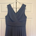 Chiffon cocktail dress in haze blue Size 14 Photo 1
