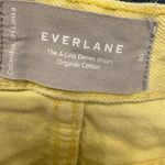 Everlane Yellow Denim Shorts W30 High Rise Organic Cotton Casual Vacation Resort Photo 2