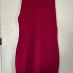 House of Harlow 1960 Hot Pink Ribbed Fitted Sleeveless Body Con Dress XL Photo 1
