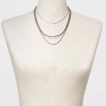 Universal Threads Universal Thread Mixed Chain Layered Multi-Strand Necklace- Silver Photo 0