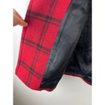 Claudie Peirlot Red Black Wool Blend Plaid Coat 4 Photo 4