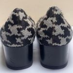 Alfani Grayce Houndstooth Pony Hair Leather Pumps Size 7.5M Black Buckle Heel Photo 2