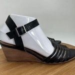 Susina Women's Black Gladiator Ankle Strap Terra Wedge Sandal 9 Photo 0