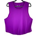 Zyia Purple Sleeveless Lightweight Nylon Sheer Mesh Workout Tank Top Size 3X: Photo 0