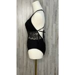 Carmen Marc Valvo NWT Carmen Marc Valvo Women's Black Crochet One-Piece Swimsuit Size 6 Photo 3