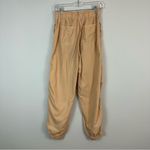 Topshop  | Peach Colored Canvas Elastic Waist Cargo Style Joggers Size 4 Photo 2