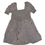 Draper James Gingham Dress Smocked Mini Square Neck Short Sleeve Casual Size 2X Photo 4