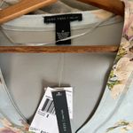 Joan Vass  Floral V-Neck Top Size M Photo 2