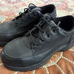 WORX Red Wing Black Leather Steel Toe Slip Resistant Work Size 6.5 EUR 37 Photo 0
