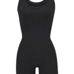 SKIMS  Cotton Rib Onesie Black Small Bodysuit Jumpsuit Soot Photo 0